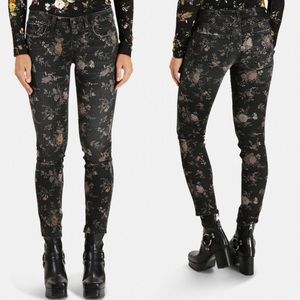 R13 • Kate Low-Rise Skinny Floral Jeans